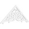 Ekena Millwork Pitch Athens Architectural Grade PVC Gable Pediment, 60"W x 25"H x 1"P (10/12) GPP060X025X100ATH - alternate 1